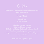 Tiger Eye Crystal Initial Bracelet